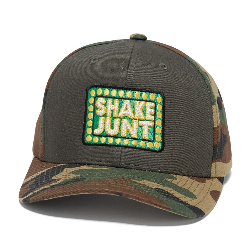 Shake Junt Box Logo Snapback Hat – Camo