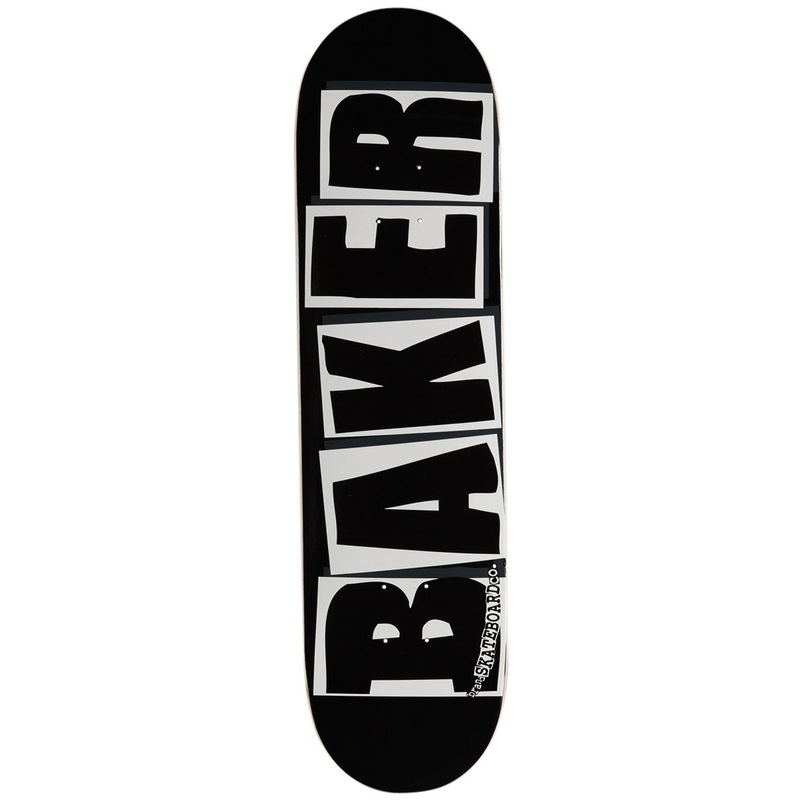 Baker Brand Logo Skateboard Deck – Black/White – 8.10