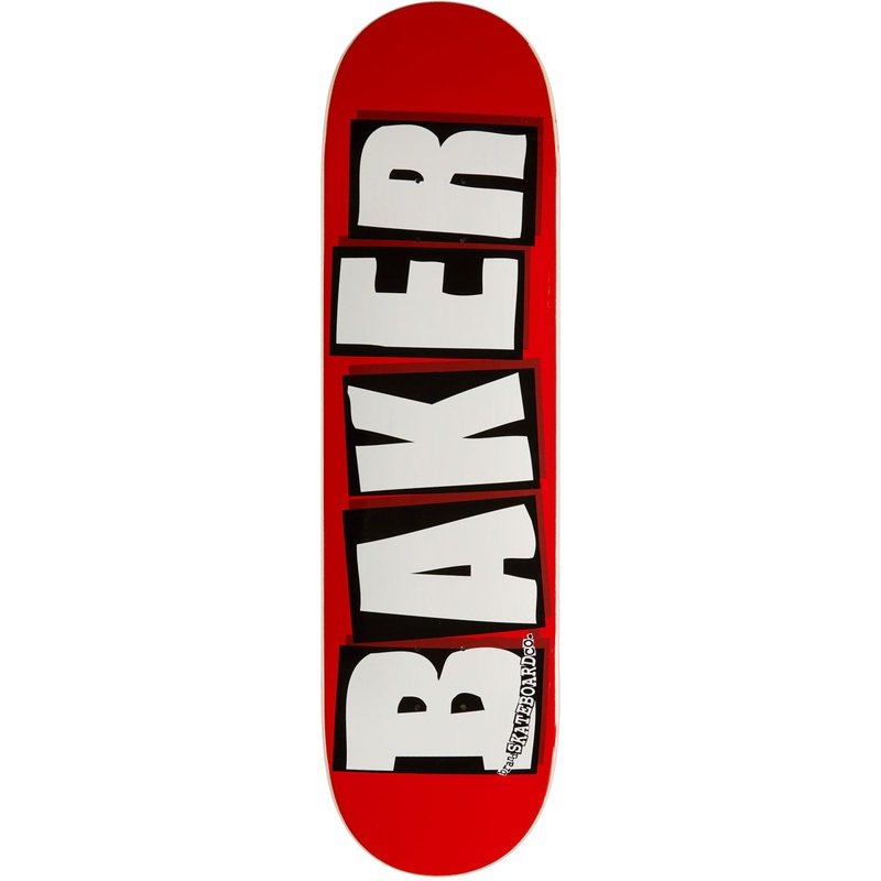 Baker Brand Logo Skateboard Deck – White – 8.50