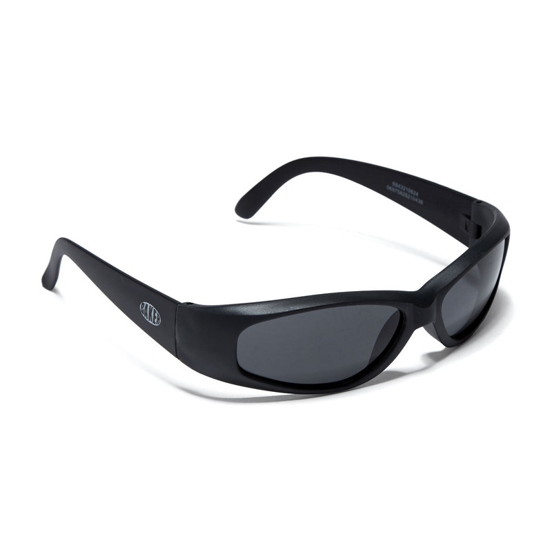 Baker Oval Wraparound Sunglasses – Black