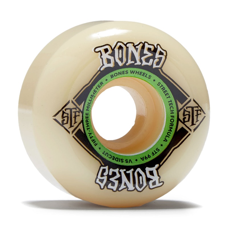 Bones STF Sidecuts 99a V5 Sidecut Skateboard Wheels – 53mm