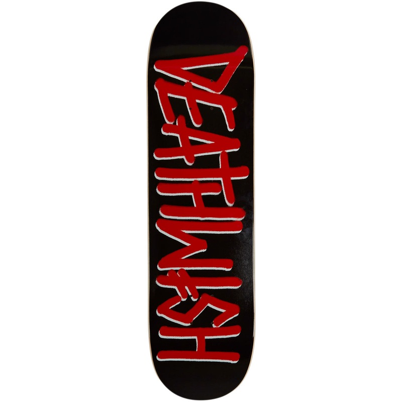 Deathwish Deathspray Skateboard Deck – Black/Red – 8.25