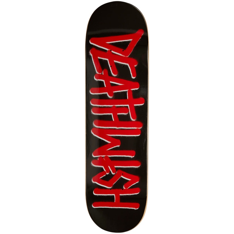 Deathwish Deathspray Skateboard Deck – Black/Red – 8.50