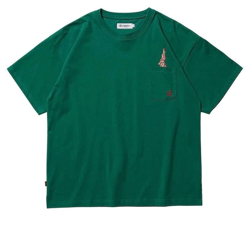 Evisen Eye Fire Tech Pocket T-Shirt – Green