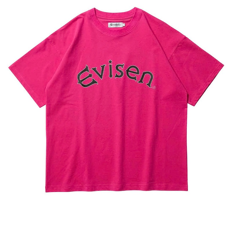Evisen Round Logo Tech T-Shirt – Pink
