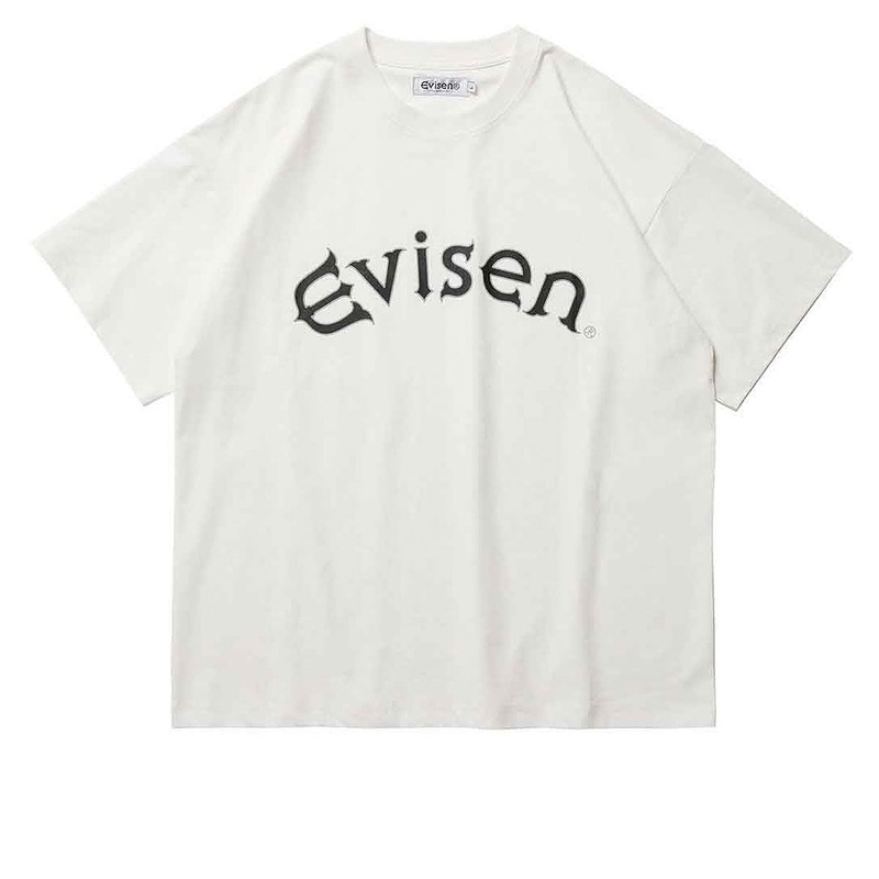 Evisen Round Logo Tech T-Shirt – White