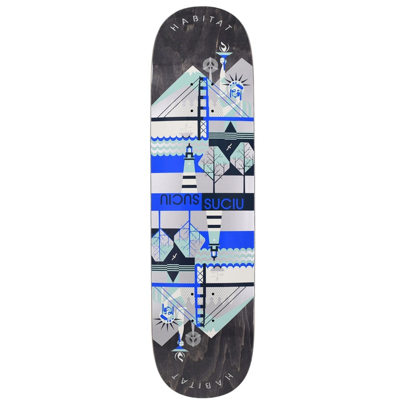 Habitat Suciu Twin Continental Skateboard Deck – 8.375