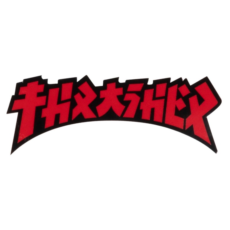 Thrasher Godzilla Die Cut Sticker – Black/Red