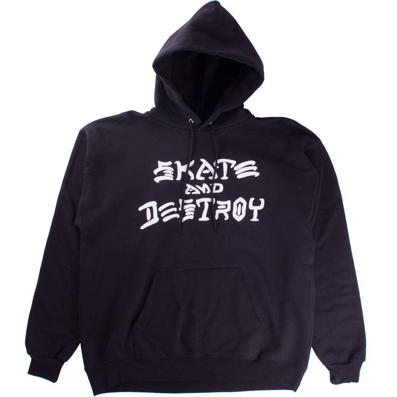 Thrasher Skate And Destroy Hoodie – Black
