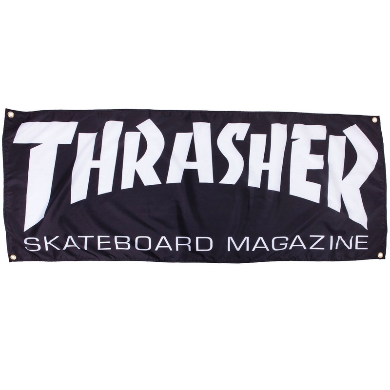 Thrasher Skate Mag Banner – Black