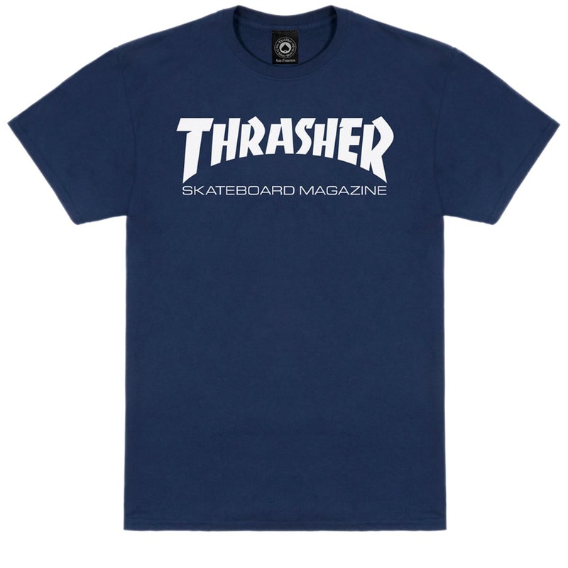 Thrasher Skate Mag T-Shirt – Navy/White
