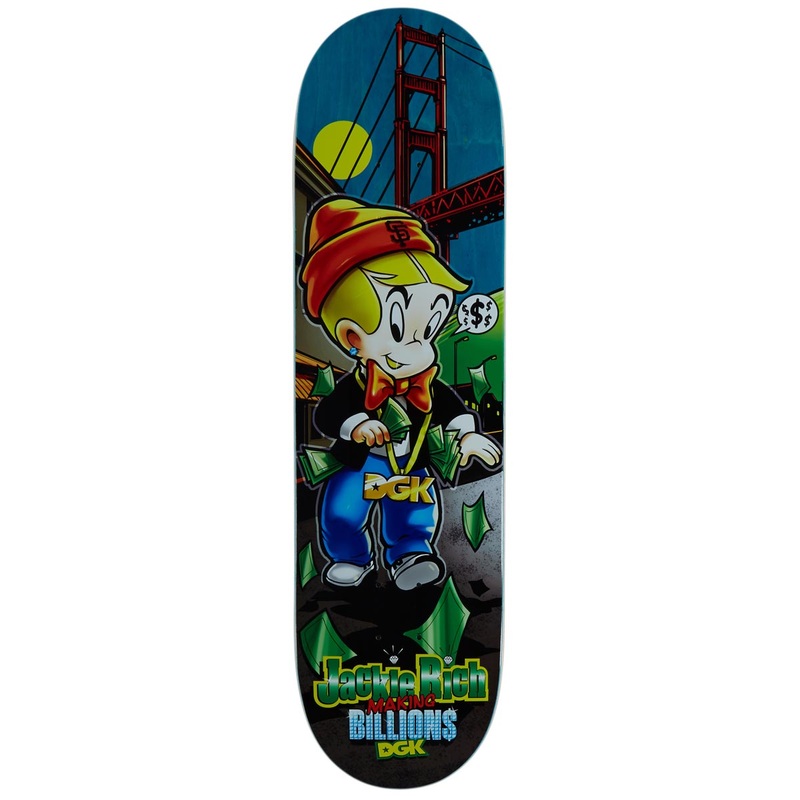 DGK Billions Curtin Skateboard Deck – Black – 8.38