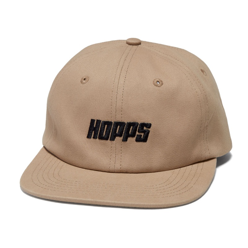 Hopps Bighopps 6 Panel Strapback Hat – Khaki