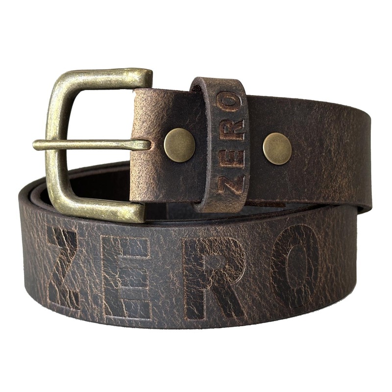 Zero Army Leather Belt – Brown