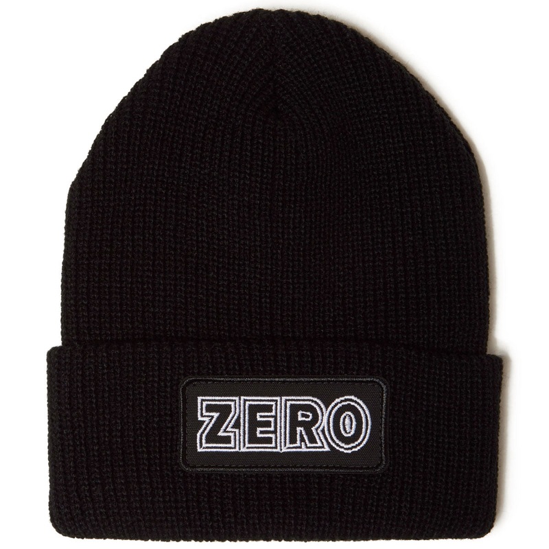 Zero Bold Patch Beanie – Black