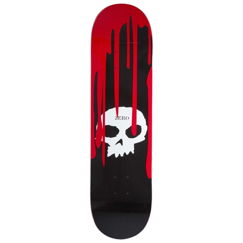 Zero Single Skull Blood Skateboard Deck – 8.25