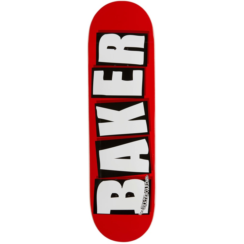 Baker Brand Logo Skateboard Deck – White – 8.60