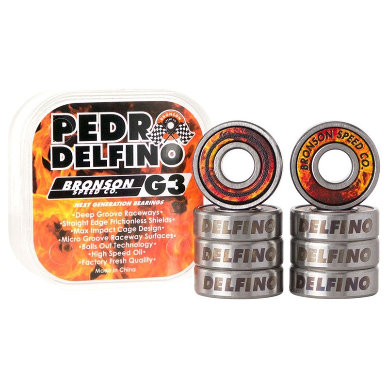 Bronson Pedro Delfino Pro G3 Bearings – Orange