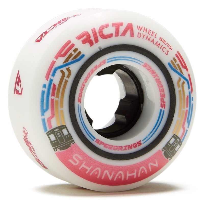 Ricta Shanahan Speedrings Slim 101a Skateboard Wheels – White – 52mm