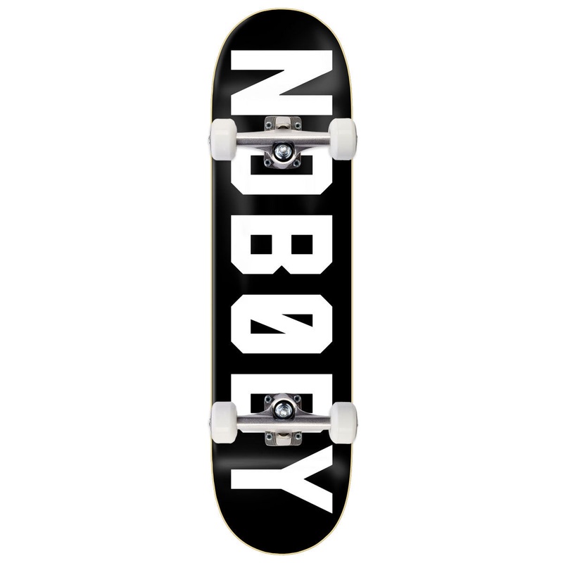 Zero Nobody Skateboard Complete – Black/White – 8.25