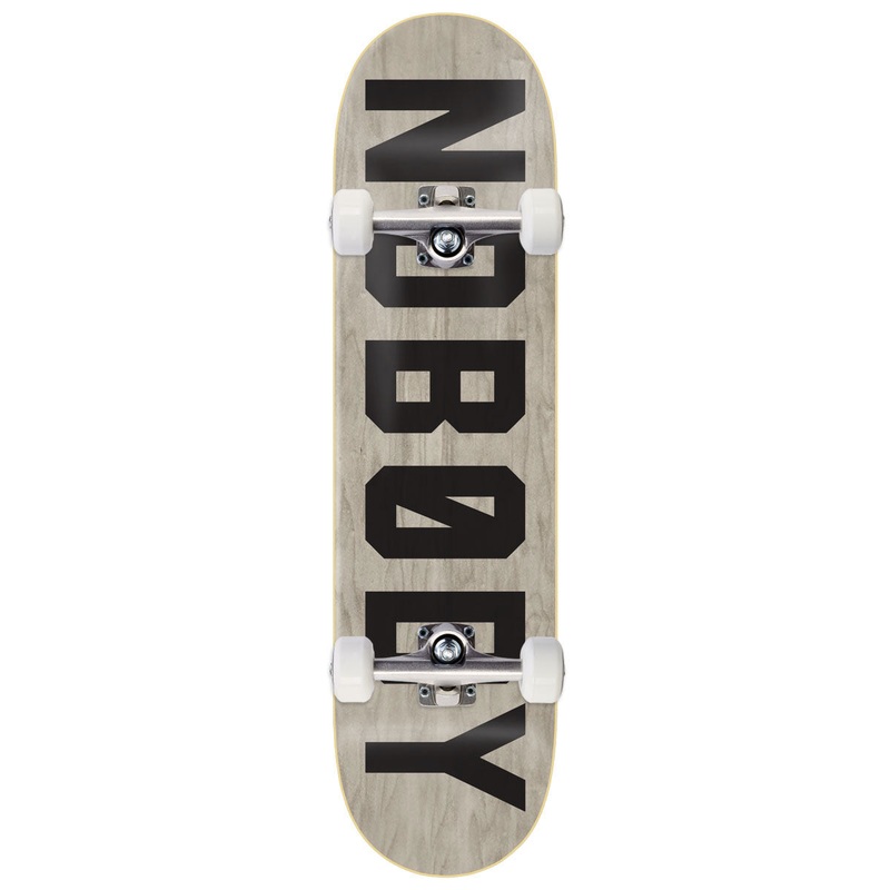 Zero Nobody Skateboard Complete – Grey/Black – 8.25