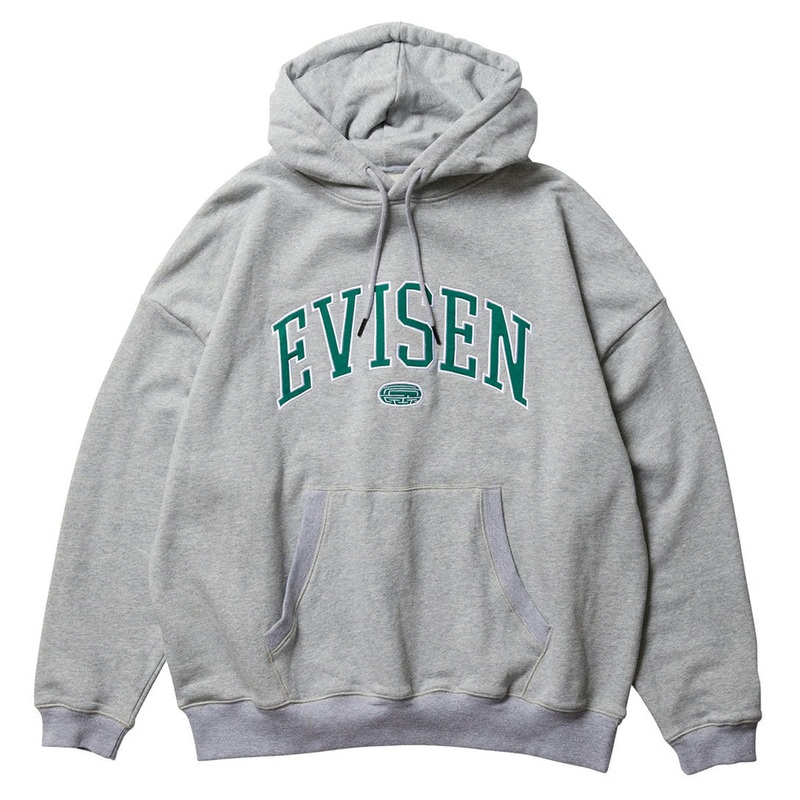 Evisen College Logo Hoodie – Heather Grey