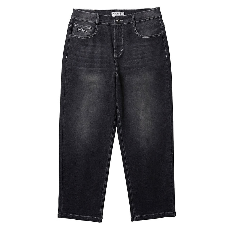 Evisen Eye Fire Jeans – Black
