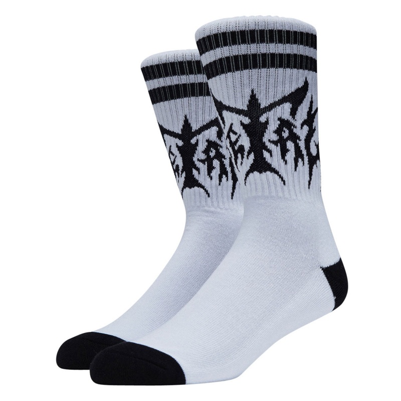 Metal Hesh Socks – White/Black