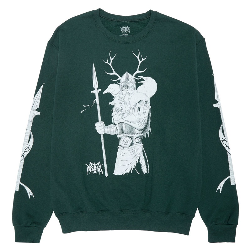 Metal Odin Fleece Sweatshirt – Forest Green