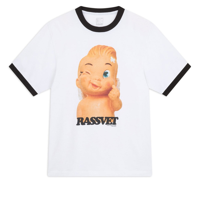 Rassvet Merci Ringer Knit T-Shirt – White