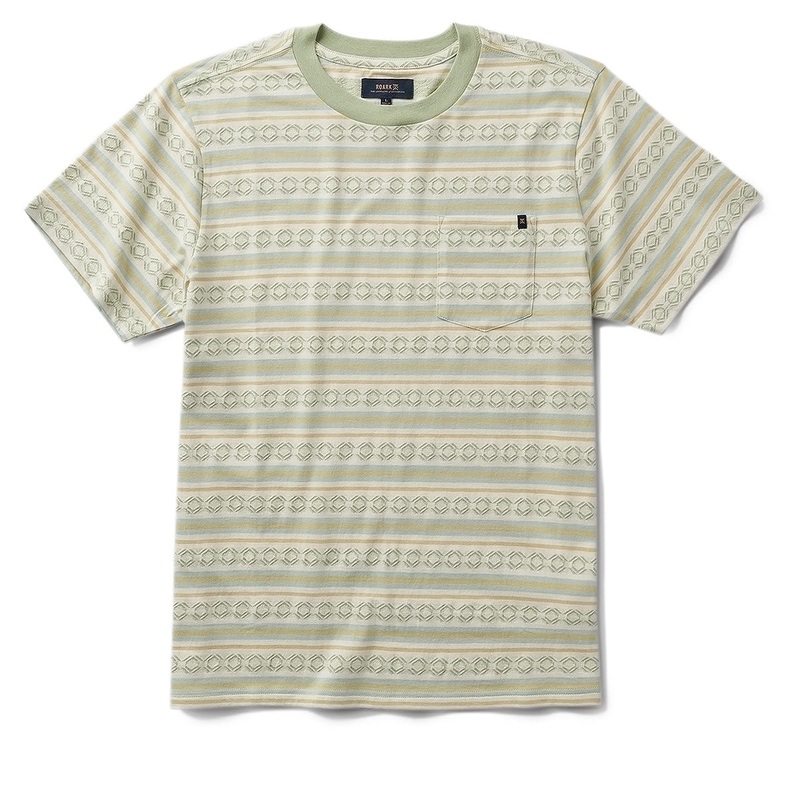 Roark Journey Jacquard Crew T-Shirt – Seafoam