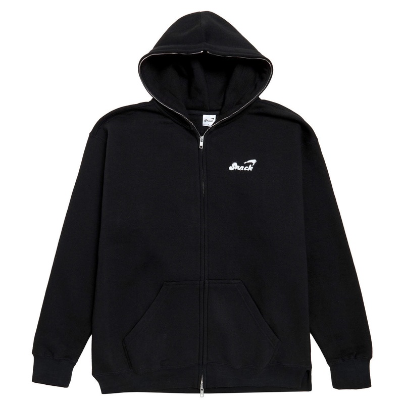 Snack Chrome Face Zip Up Hoodie – Black