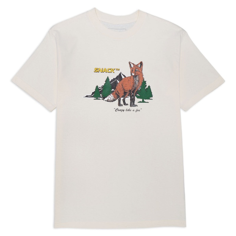 Snack Crazy Like A Fox T-Shirt – Cream