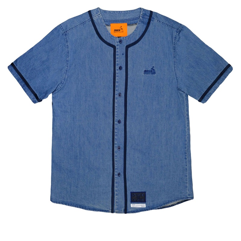 Snack Dont Ask Baseball Jersey – Denim