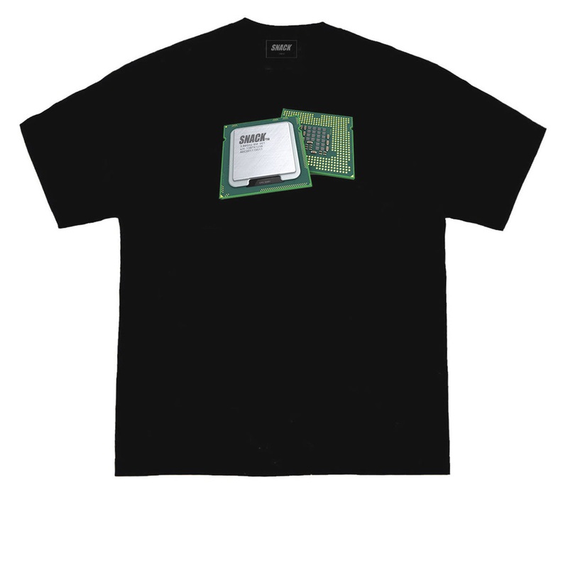 Snack Microchip T-Shirt – Black