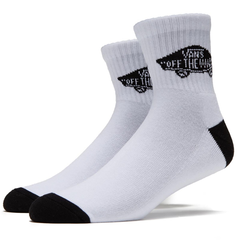 Vans Art Half Crew Socks – White/Black