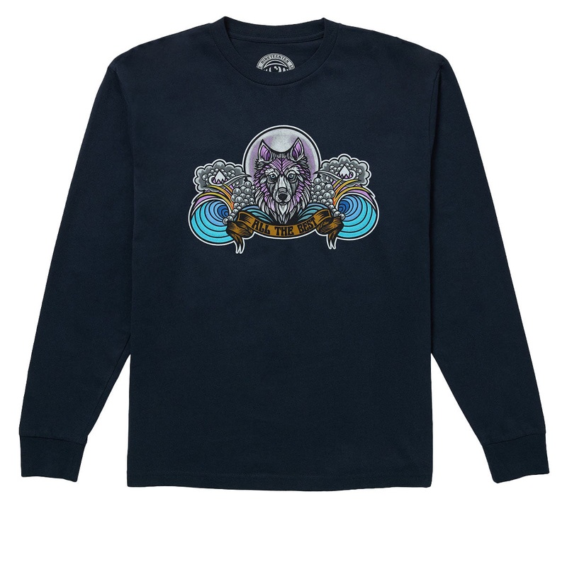 1910 HHHowler Long Sleeve T-Shirt – Navy