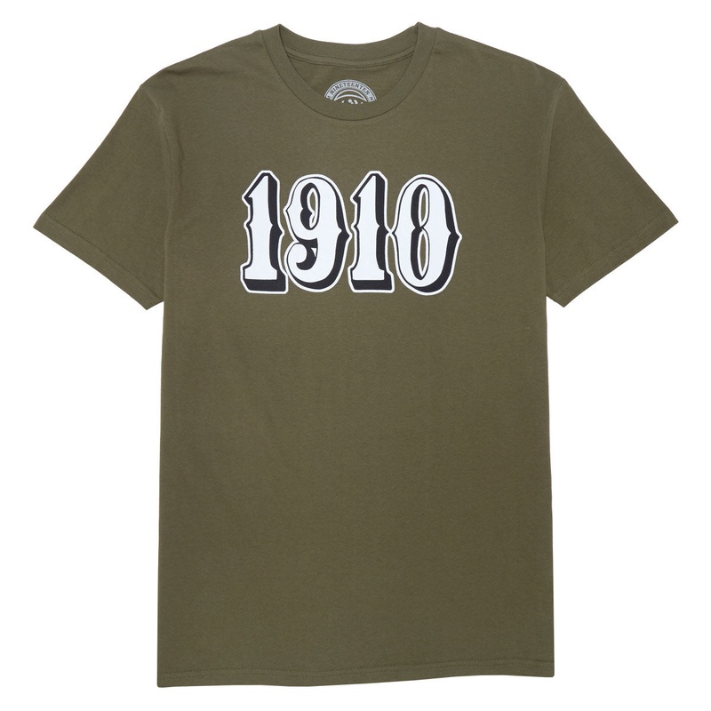 1910 OG Font Long Sleeve T-Shirt – Military Green