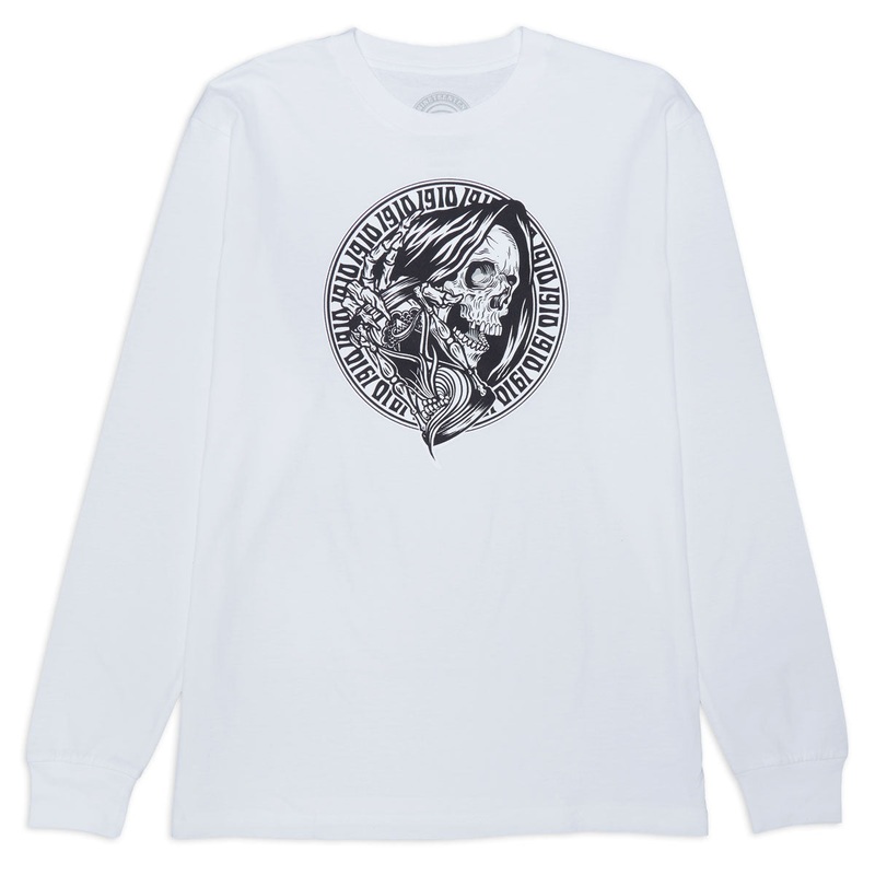 1910 Times Up Long Sleeve T-Shirt – White