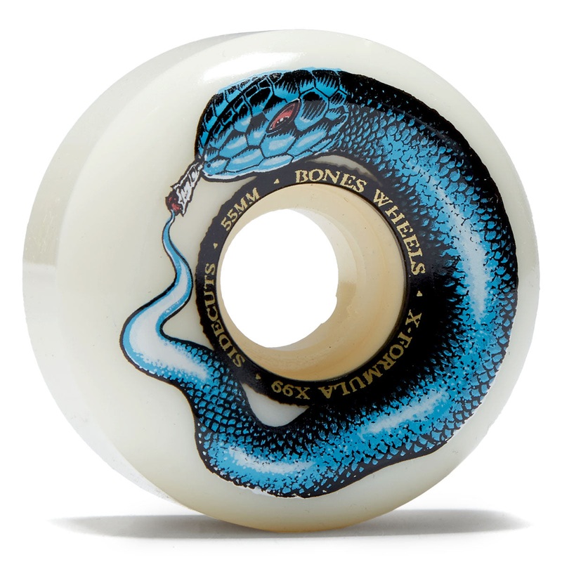 Bones X Formula Smokin Snake 99a V5 Sidecut Skateboard Wheels – 55mm