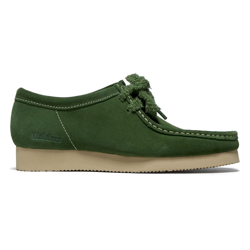 Clarks Wallabee 2604 Shoes – Green Suede