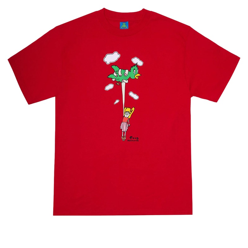 Frog Bird Girl T-Shirt – Red