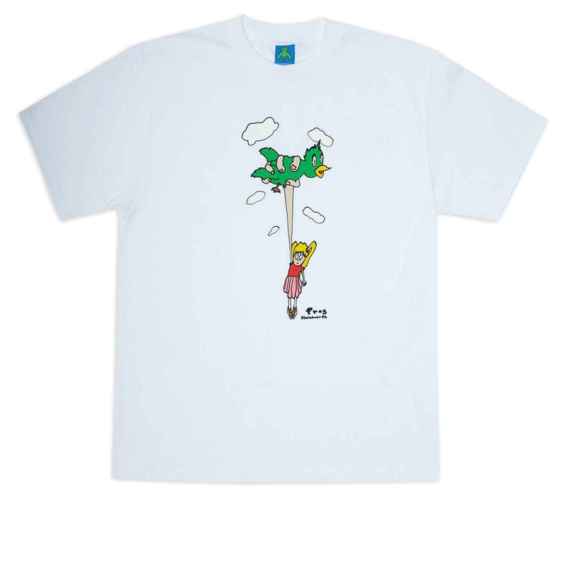 Frog Bird Girl T-Shirt – White
