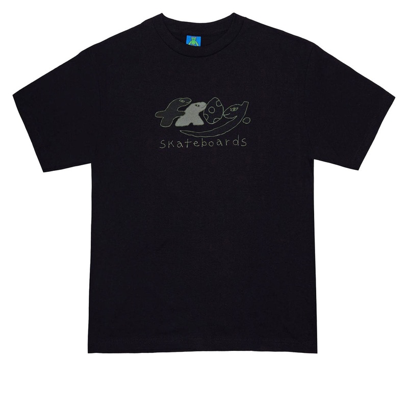 Frog Dino Logo T-Shirt – Black 2025