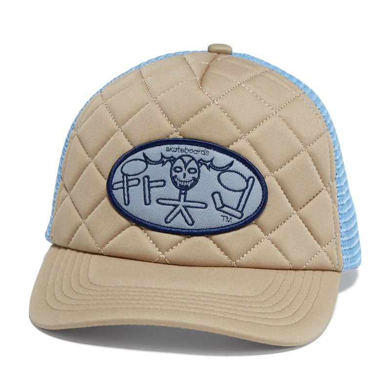 Frog Skoom Logo Trucker Hat – Brown/Blue