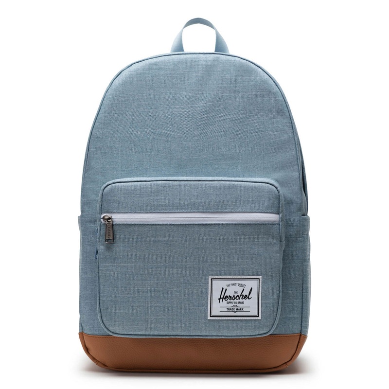 Herschel Supply Pop Quiz Backpack – Ashley Blue Crosshatch/Natural