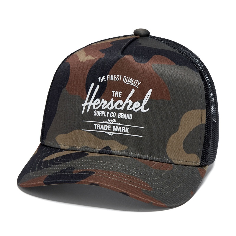 Herschel Supply Whaler Tall Mesh Hat – Woodland Camo