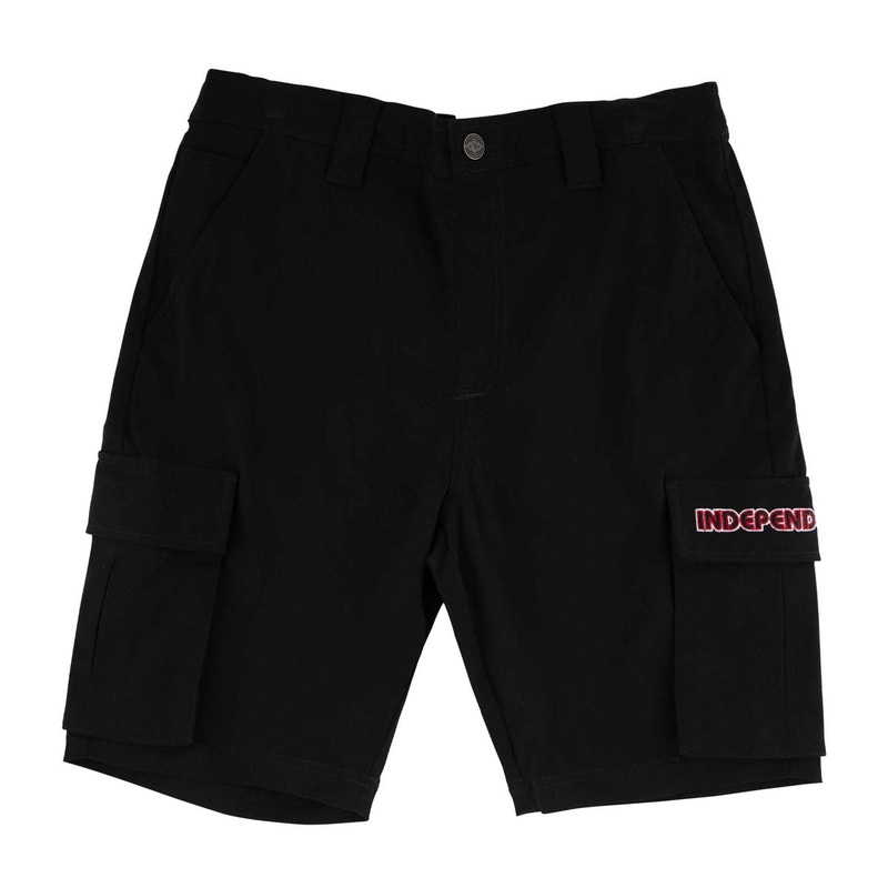 Independent Groundwork Cargo Shorts – Black
