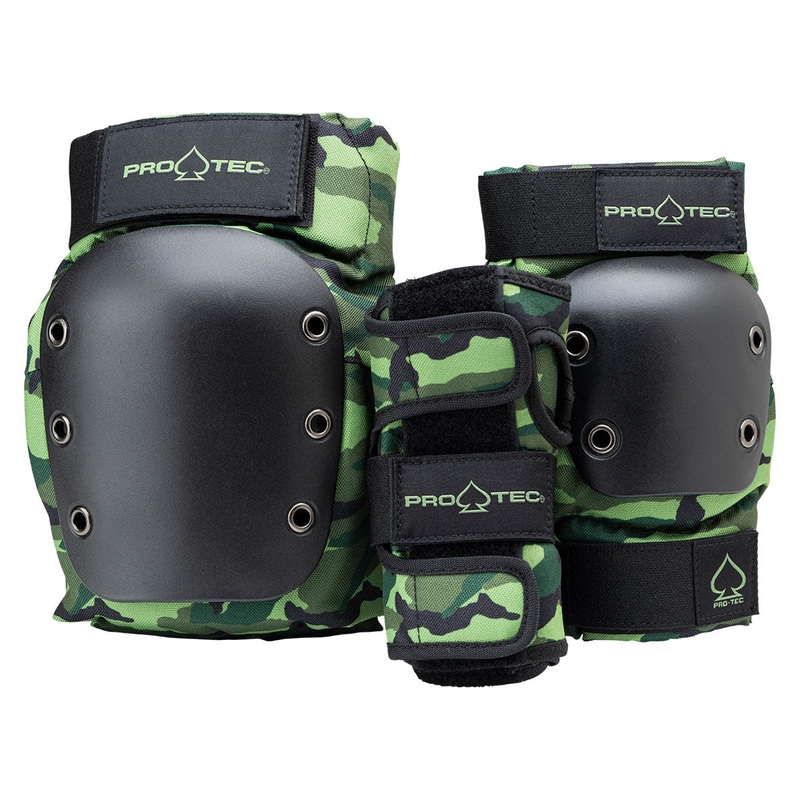 Pro-Tec Street Adult 3 Pack Open Back Set of Pads – Camo