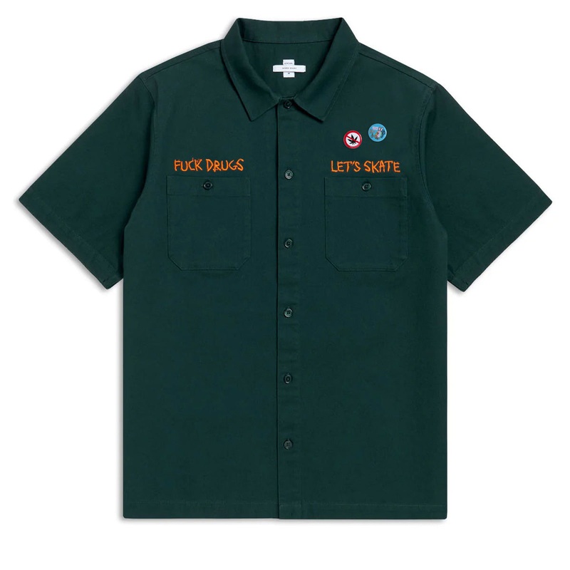 CCS Live x Heroin 420 Work Shirt – Hunter Green